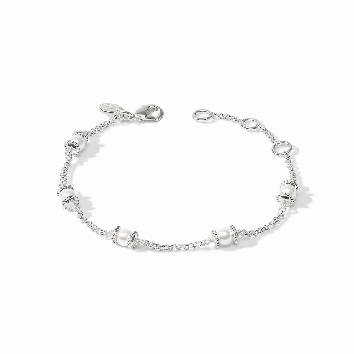 Hydra Delicate Bracelet Pearl - Silver