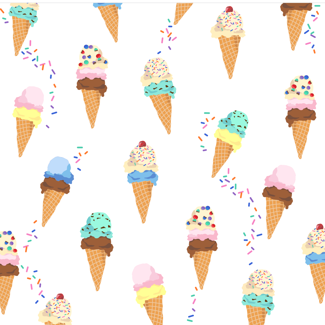 Ice Cream Zippered Romper