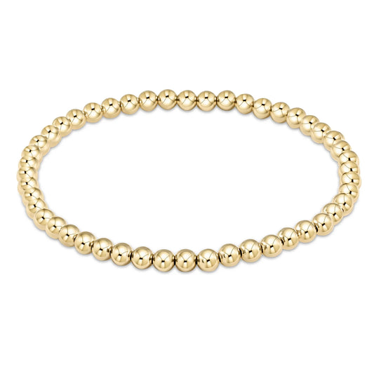 Classic Gold 3mm Bead Bracelet