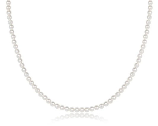 15" Choker Classic Pearl 3mm Bead