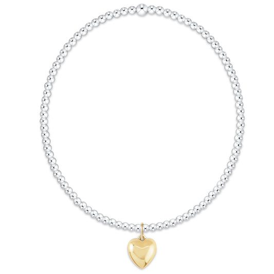Classic Mixed Metal 2mm Bracelet - Love Plush Small Gold