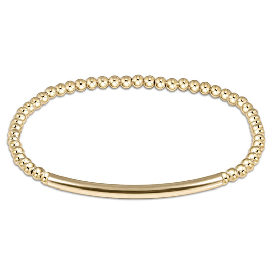 Bliss Bar Smooth Gold 3mm Bracelet