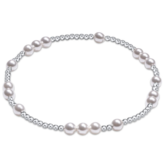 Hope Unwritten Pearl 4mm Sterling Bracelet