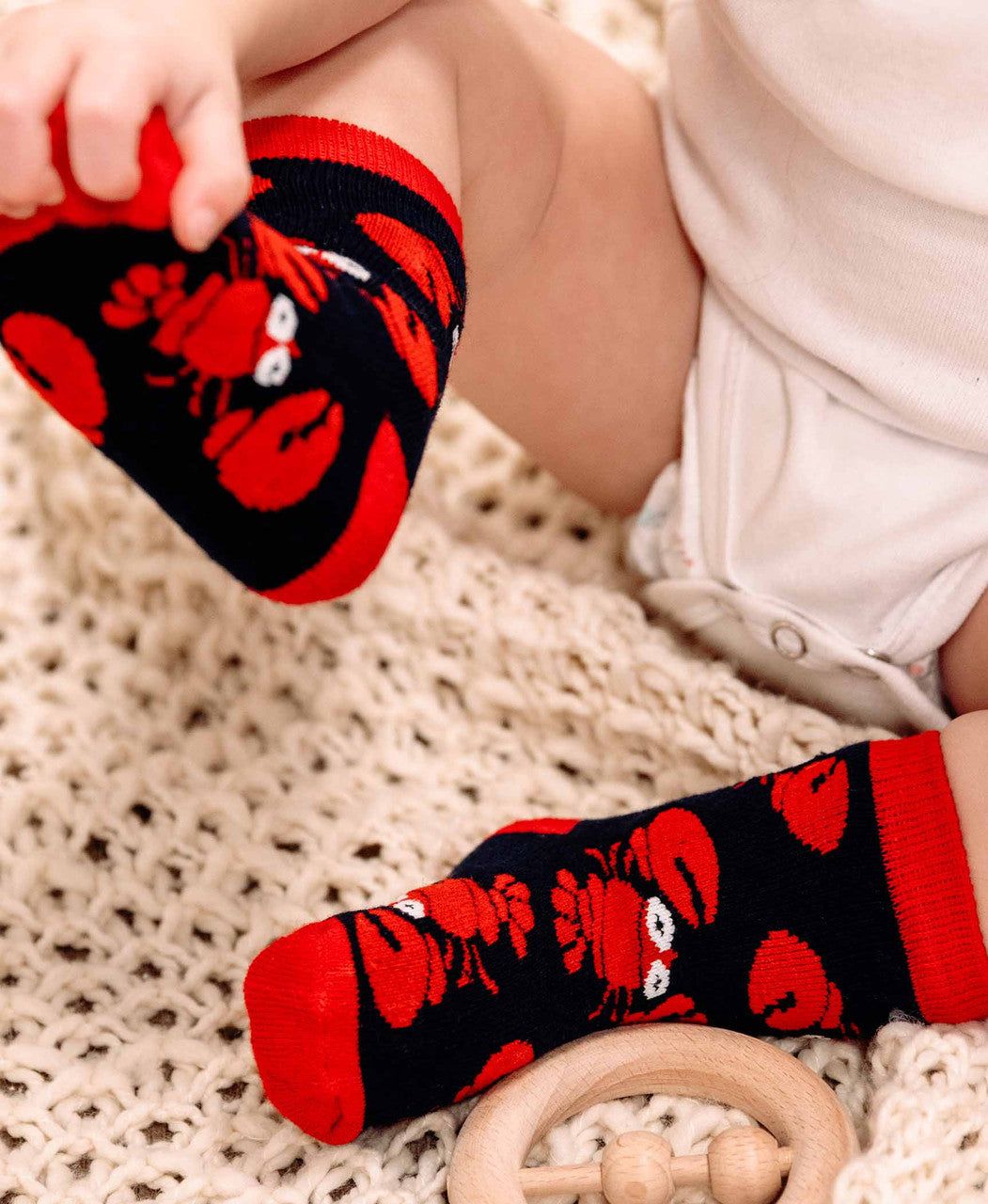 Butter Me Up Lobster Infant Socks