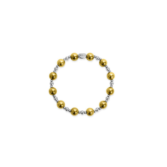 Mixed Ball - Two Tone Stretchy Bracelet