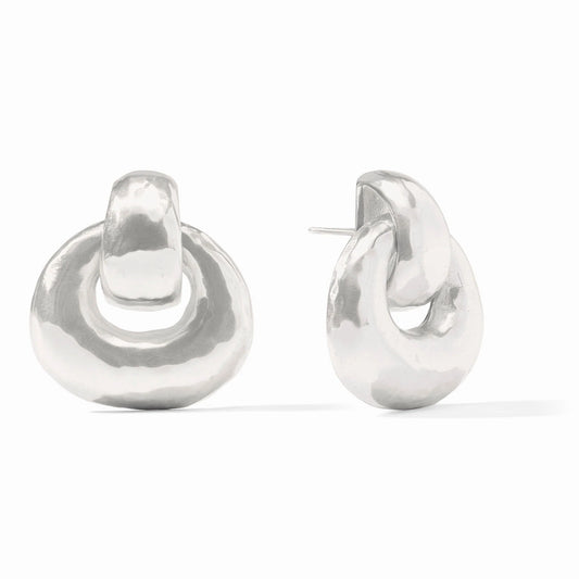 Avalon Doorknocker Earring Silver