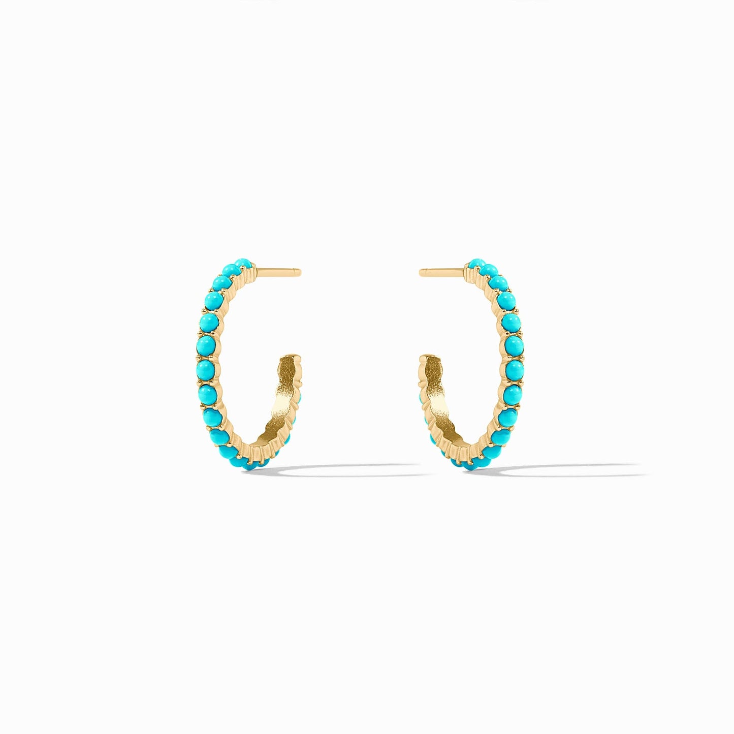 Juliet Hoop Turquoise Gold