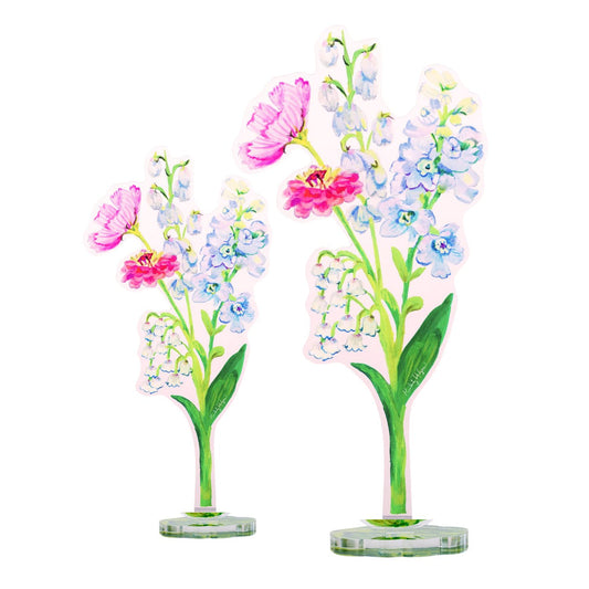 Delphine Flower | 0.25in. Acrylic Floral - Large