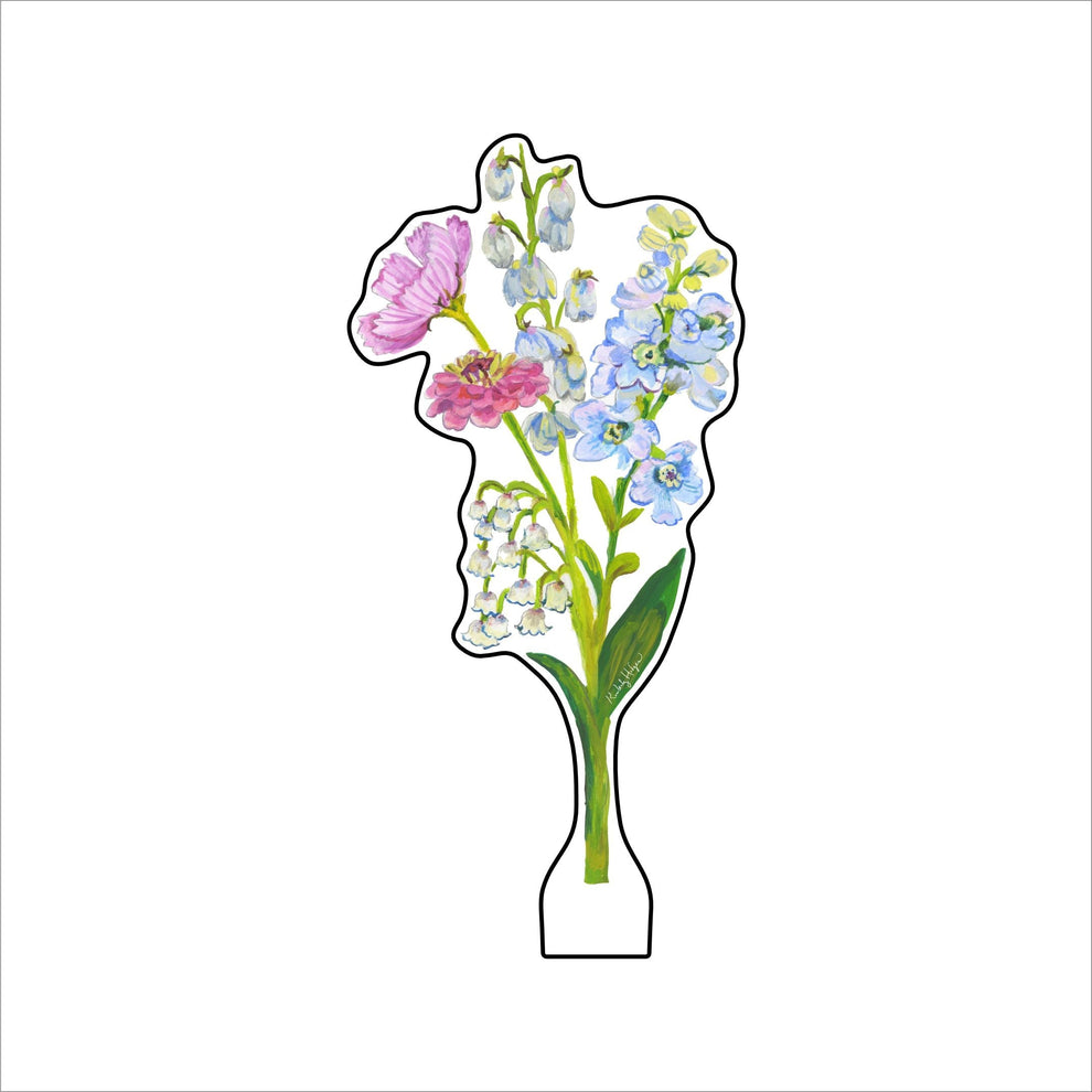 Delphine Flower | 0.25in. Acrylic Floral - Large