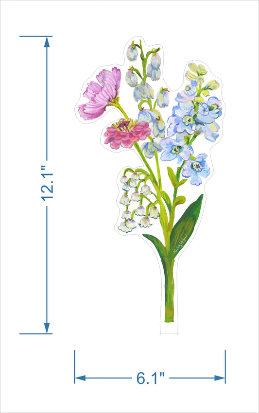 Delphine Flower | 0.25in. Acrylic Floral - Large