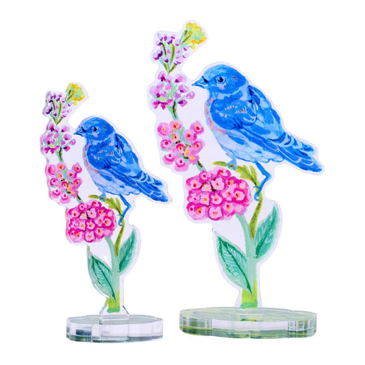 Bluebird of Happiness | 0.25in. Acrylic Floral - Small