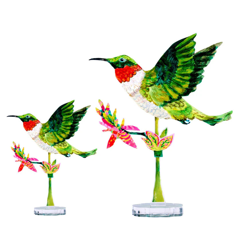 Hummingbird | 0.25in. Acrylic Floral  - Small