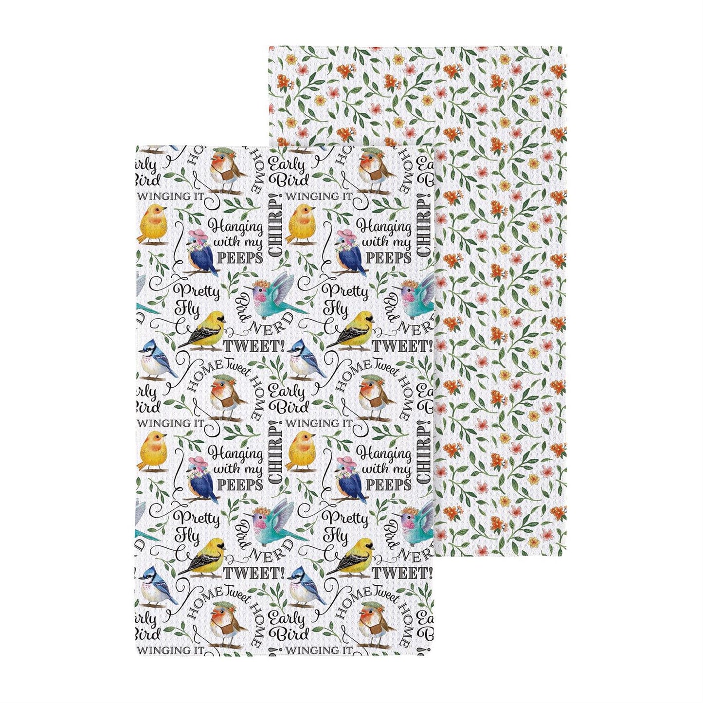 What She Shed Bird Nerd Quick Dry Kitchen Towel