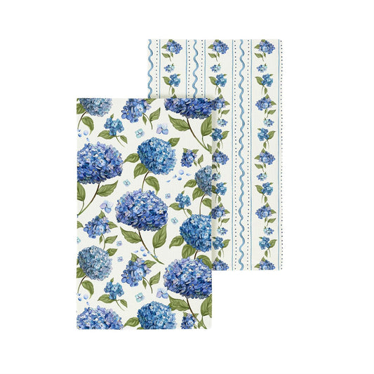 VivaStyle Kitchen Towel Waffle Weave Hydrangea