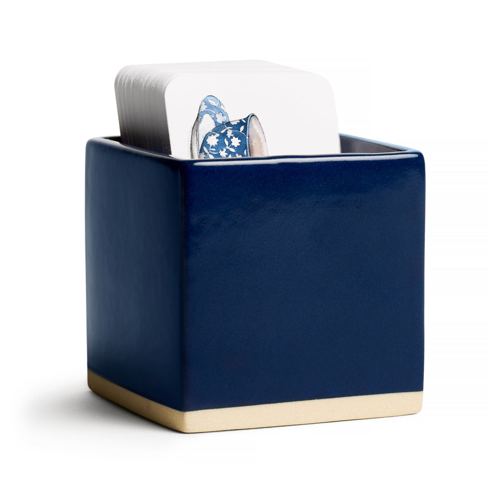 Little Notes Ceramic Holder - Navy