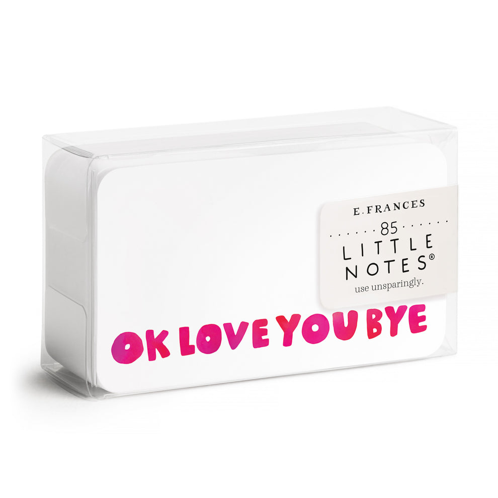 Okloveyoubye Little Notes – Boxed Set of 85 Mini Notecards