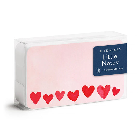 Mini Hearts Blush Little Notes – Boxed Set of 55 Mini Notecards