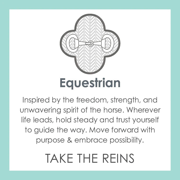 Equestrian Pendant Mixed Metal