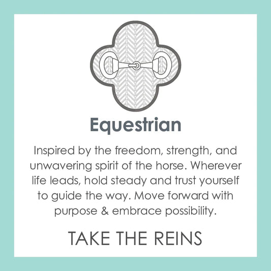 Equestrian Pendant Mixed Metal