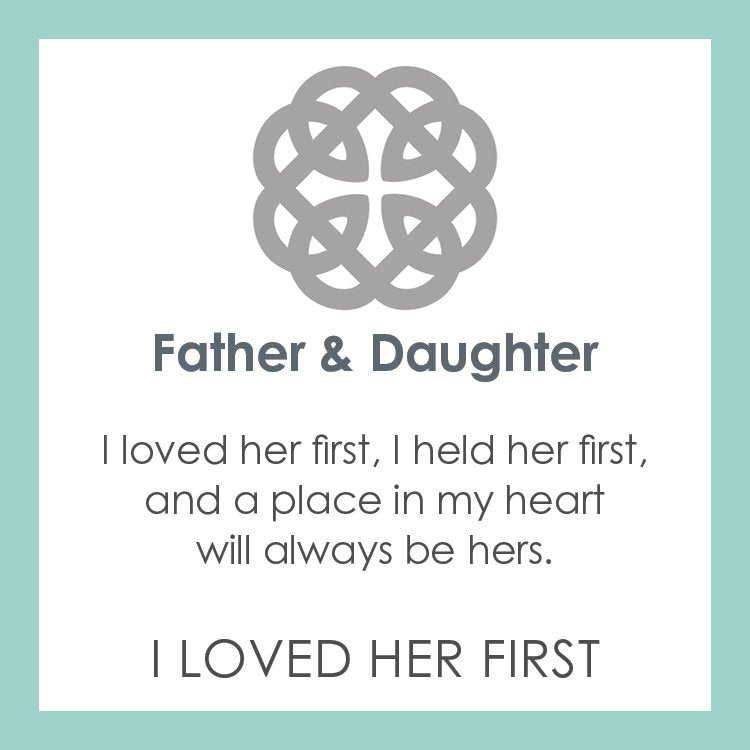 Father & Daughter Silver Pendant