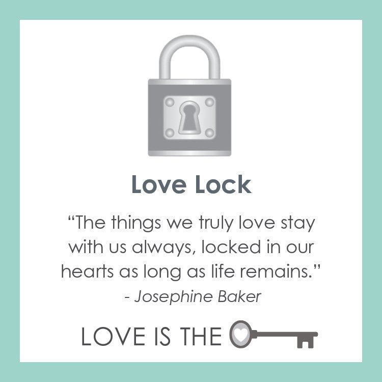 Love Lock Pendant Gold