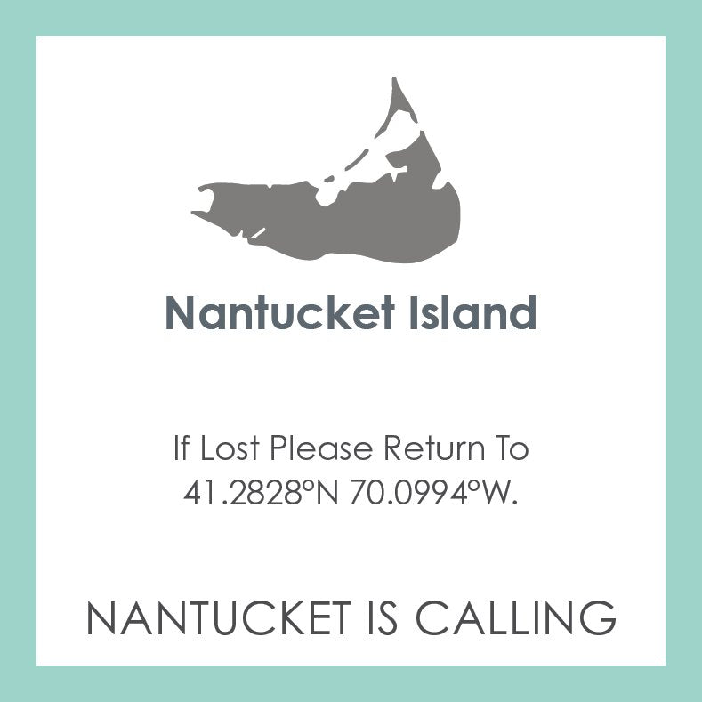 Nantucket Island Gold Pendant