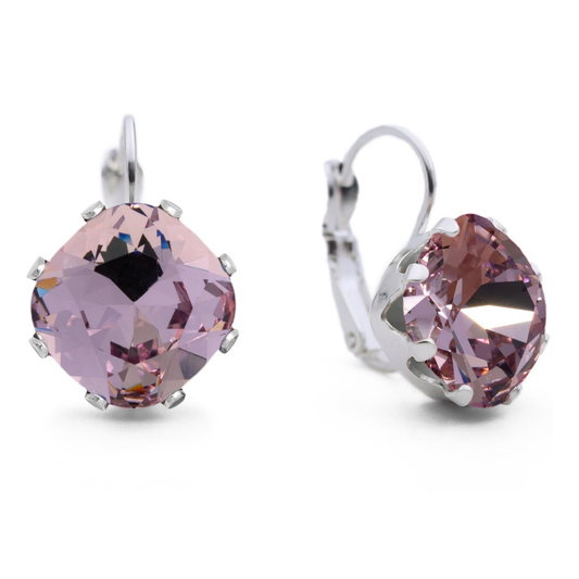 Lavender Mega Leverback Earring