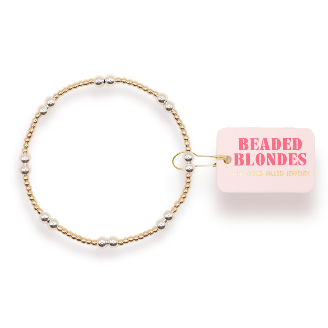 Leah Bracelet in Gold with Silver