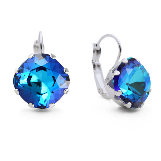 Bermuda Blue Leverback Earrings