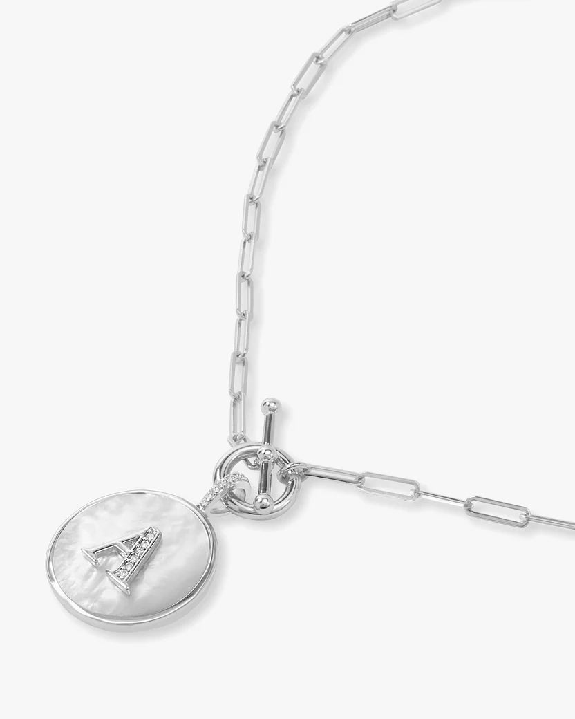 Love Letters Medallion Necklace 24mm - Silver