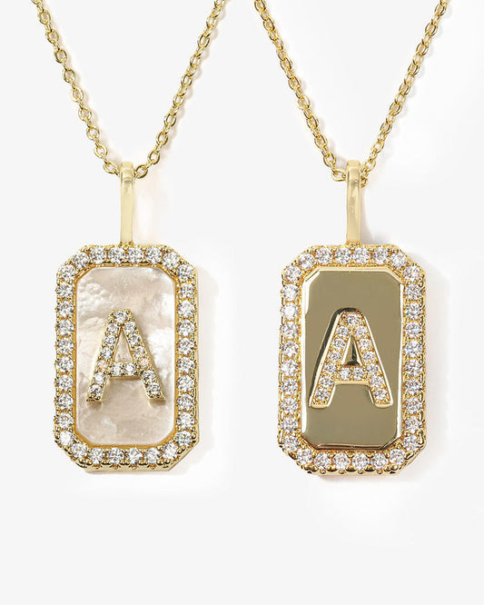 Love Letters Double-Sided Necklace Gold A