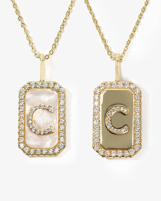 Love Letters Double-Sided Necklace Gold C