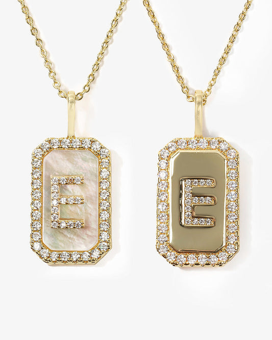 Love Letters Double-Sided Necklace Gold E
