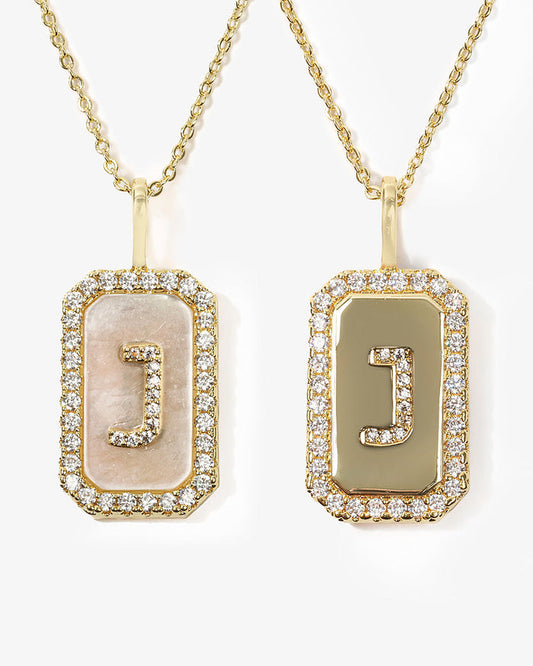 Love Letters Double-Sided Necklace Gold J