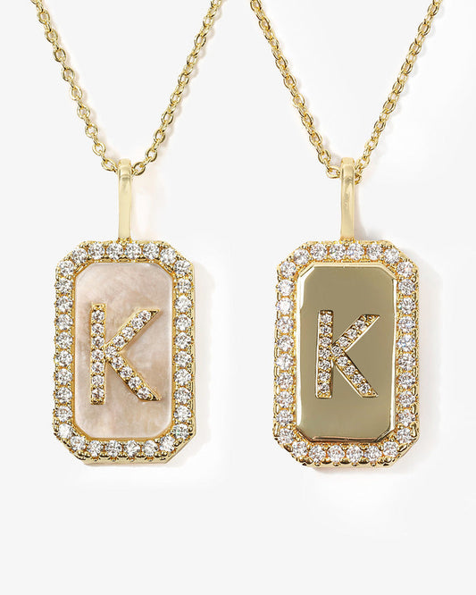 Love Letters Double-Sided Necklace Gold K