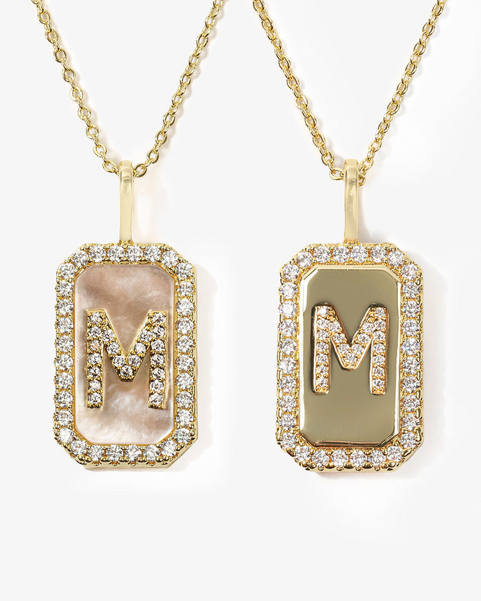 Love Letters Double-Sided Necklace Gold M