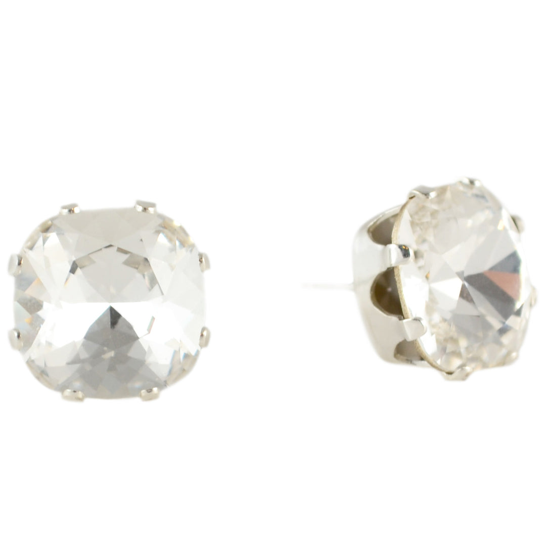 Clear Mega Cushion Earrings