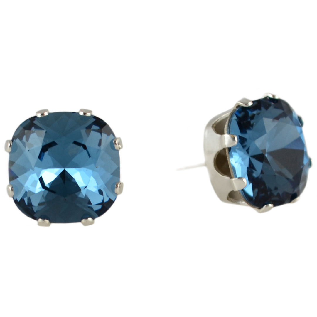 Denim Mega Cushion Earrings