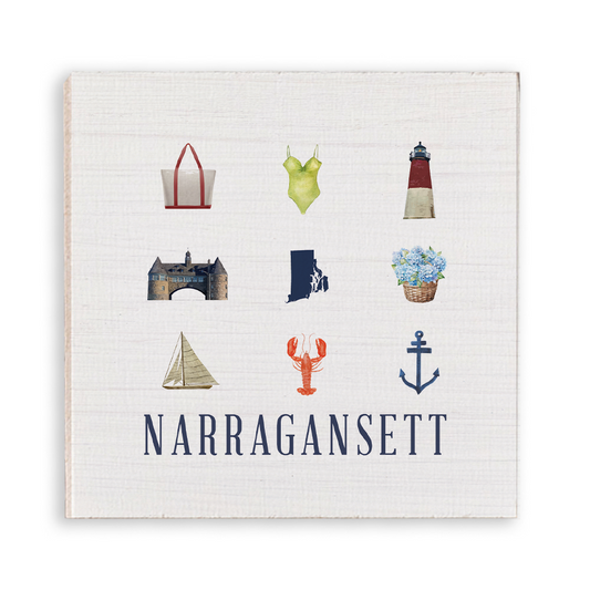 Narragansett Icon Wood Magnet