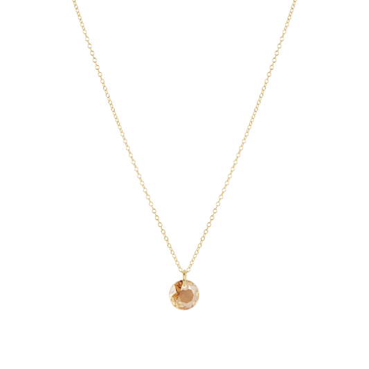 16" Necklace Gold - Reflection Small Charm - November