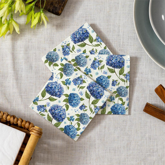 Hydrangea Cocktail Napkins