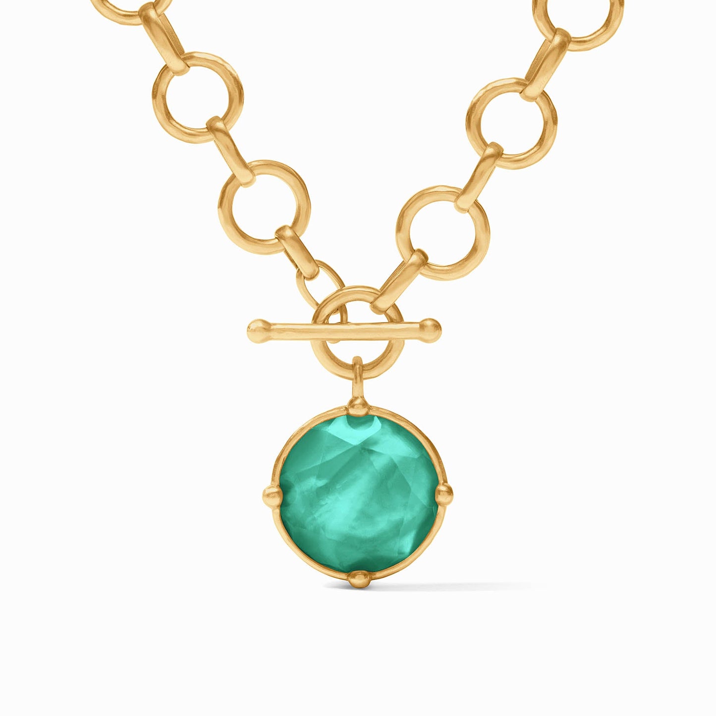 Honeybee Demi Necklace Iridescent Emerald Green