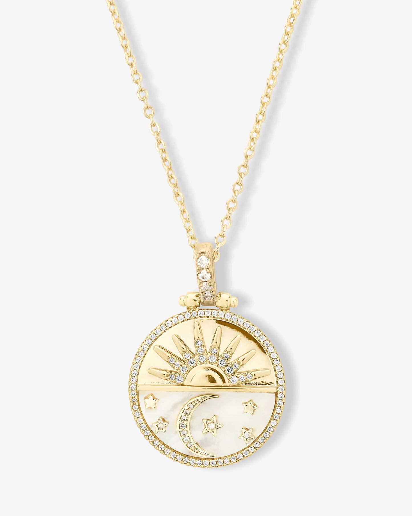 New Beginnings Medallion Necklace Gold