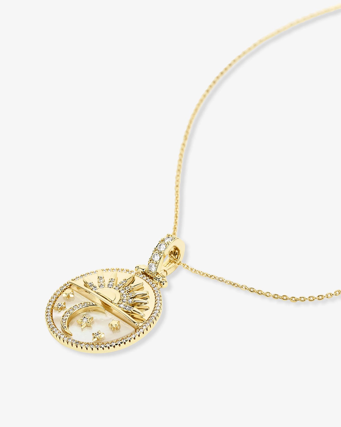 New Beginnings Medallion Necklace Gold