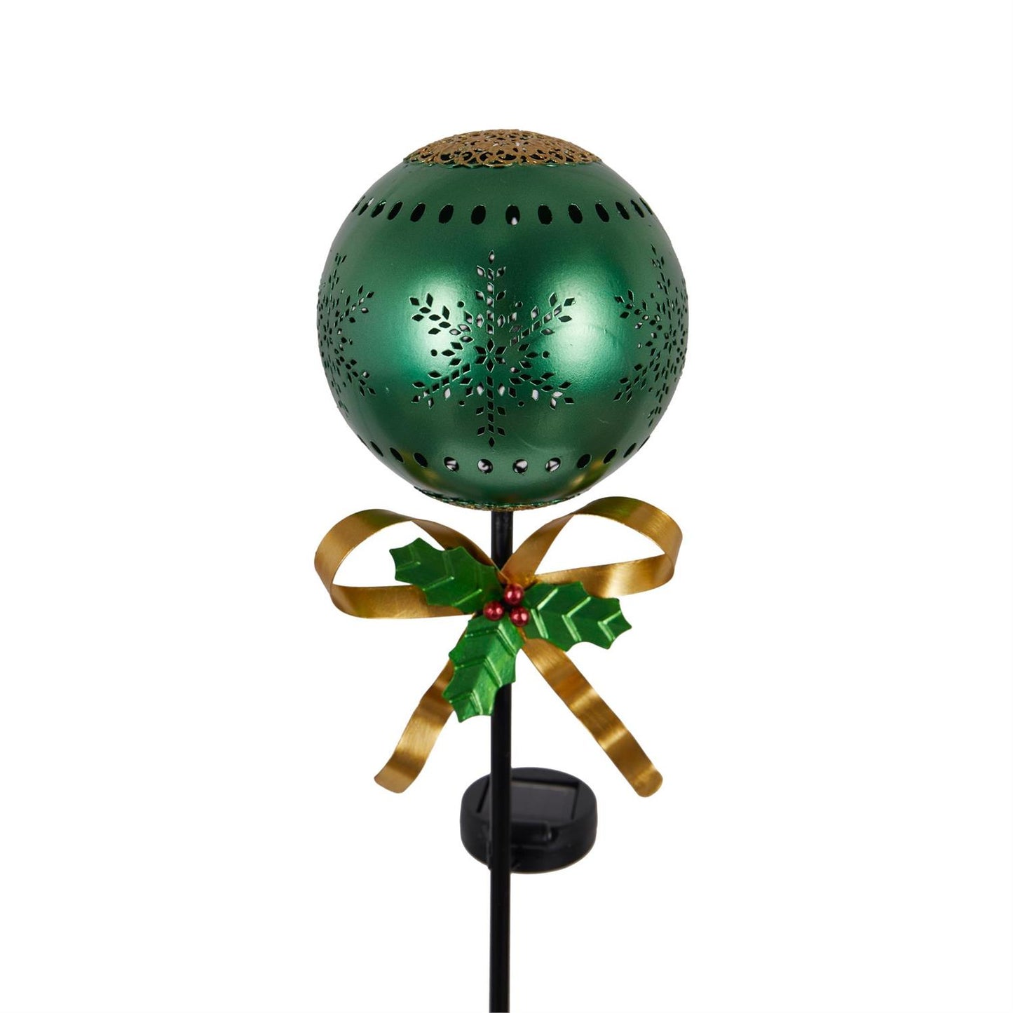 Metal Ornament Holiday Solar Garden Stake