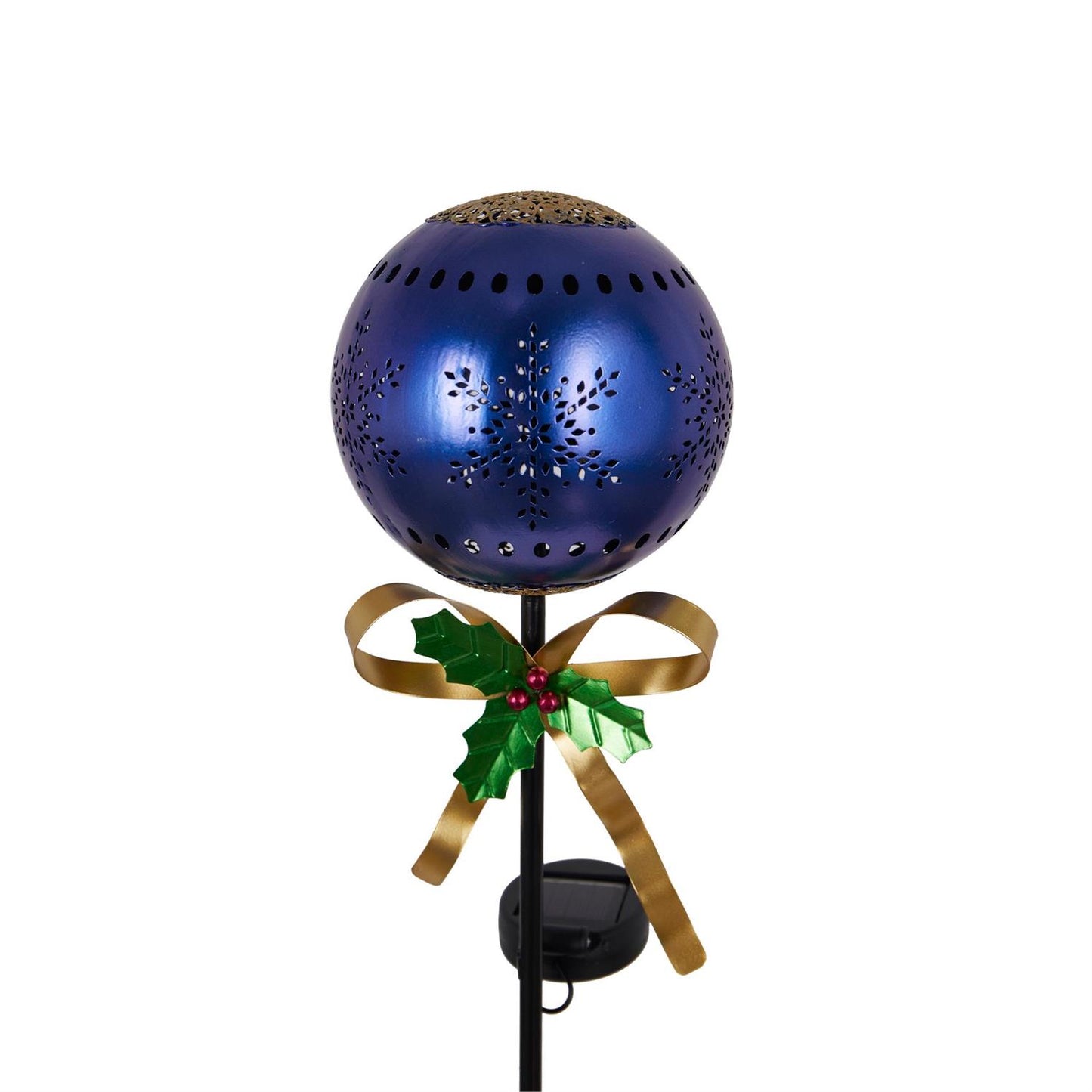 Metal Ornament Holiday Solar Garden Stake