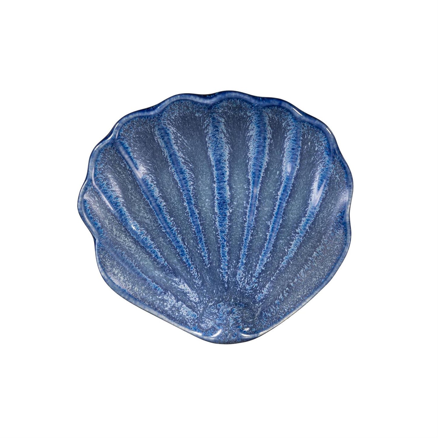 Blue Costal Ceramic Shell and Starfish Dish