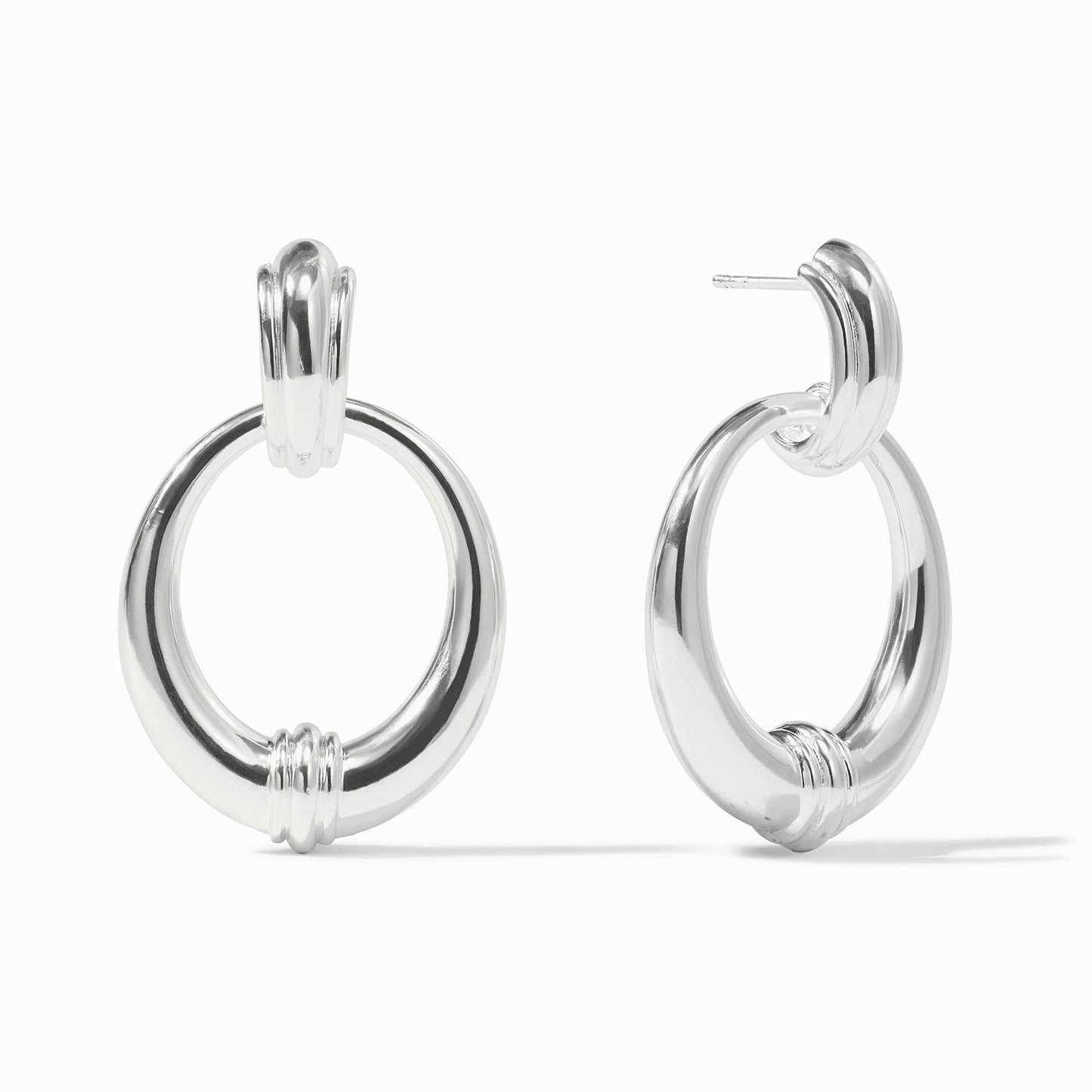 Portofino Doorknocker Earrings Silver