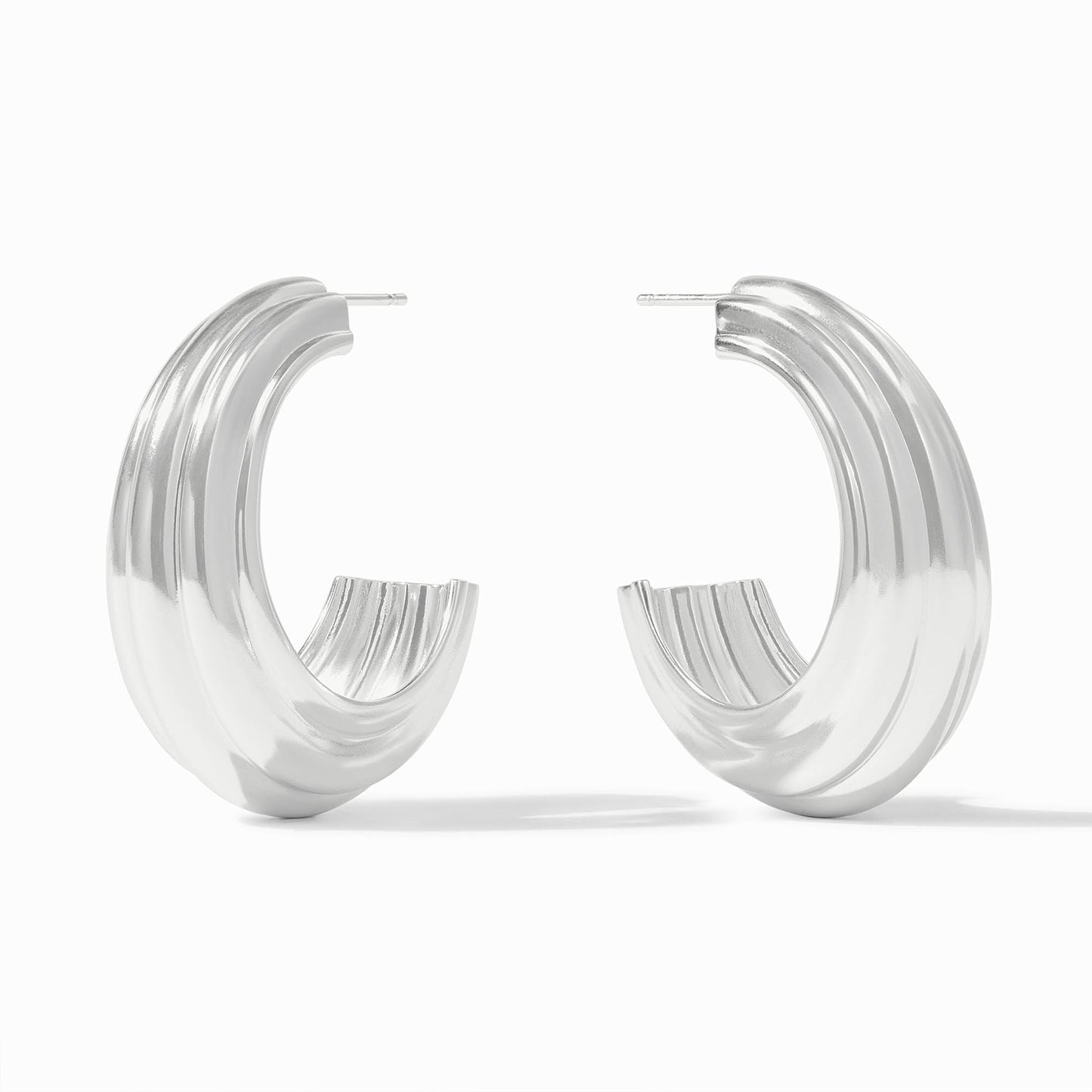Portofino Statement Hoop Silver