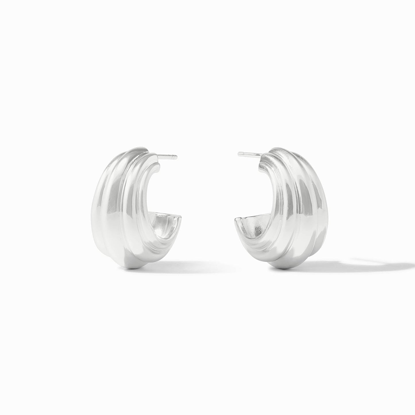 Portofino Statement Hoop Silver